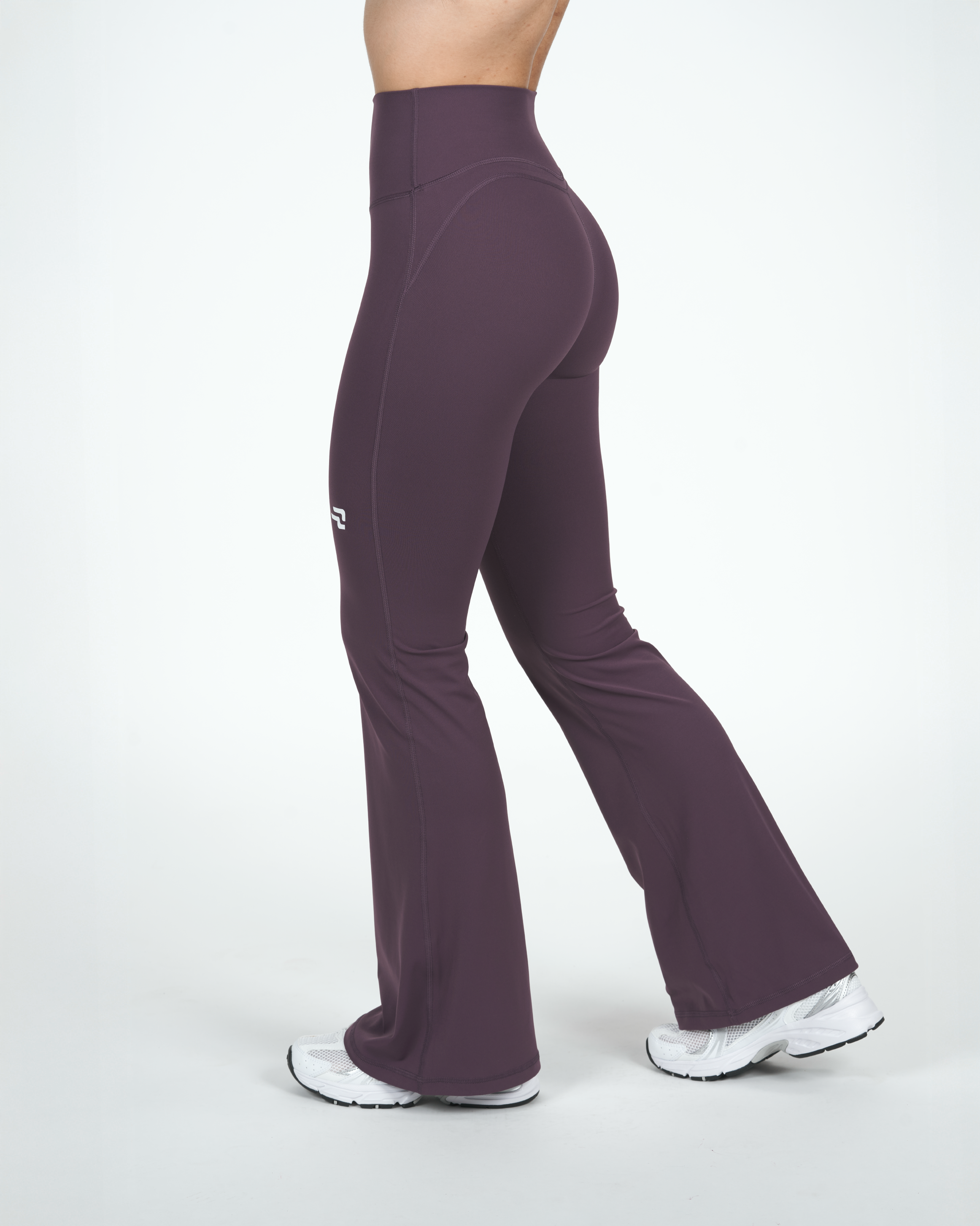 Calza Trama - Flare - Pretina Alta - Púrpura Grisáceo