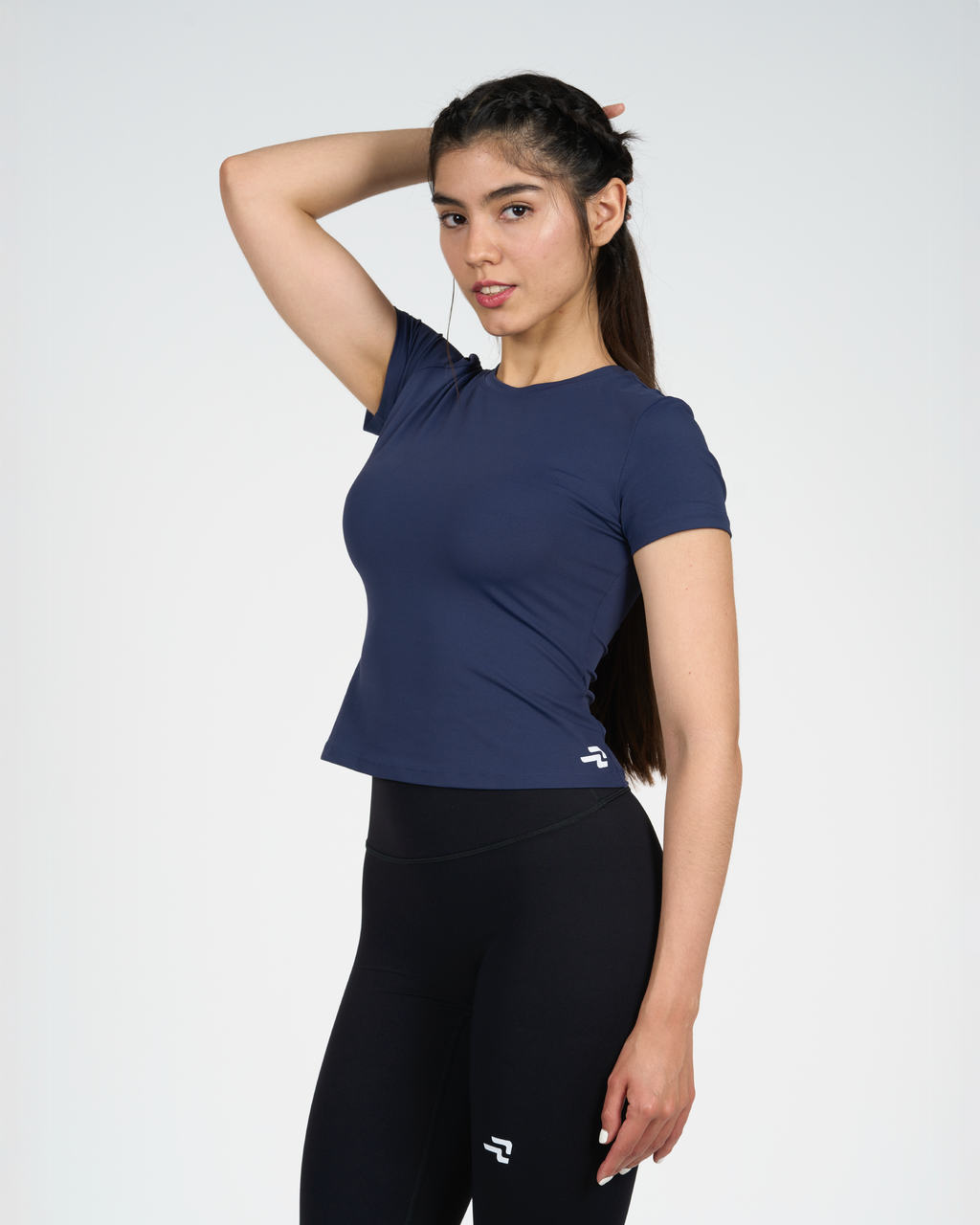 Polera Trama - Manga Corta - Azul Marino