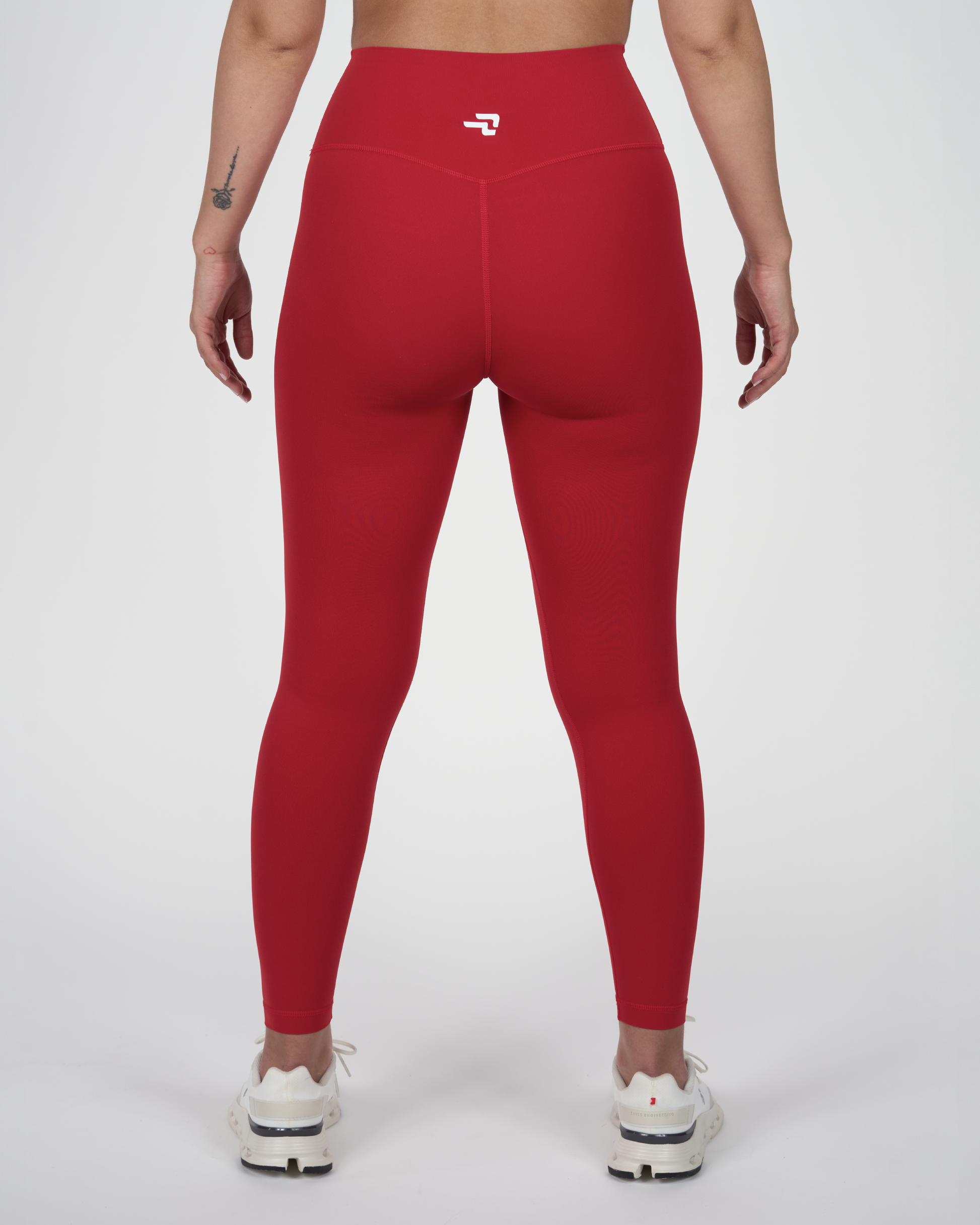 Calza Night - 7/8 Bolsillo En Pretina - Rojo
