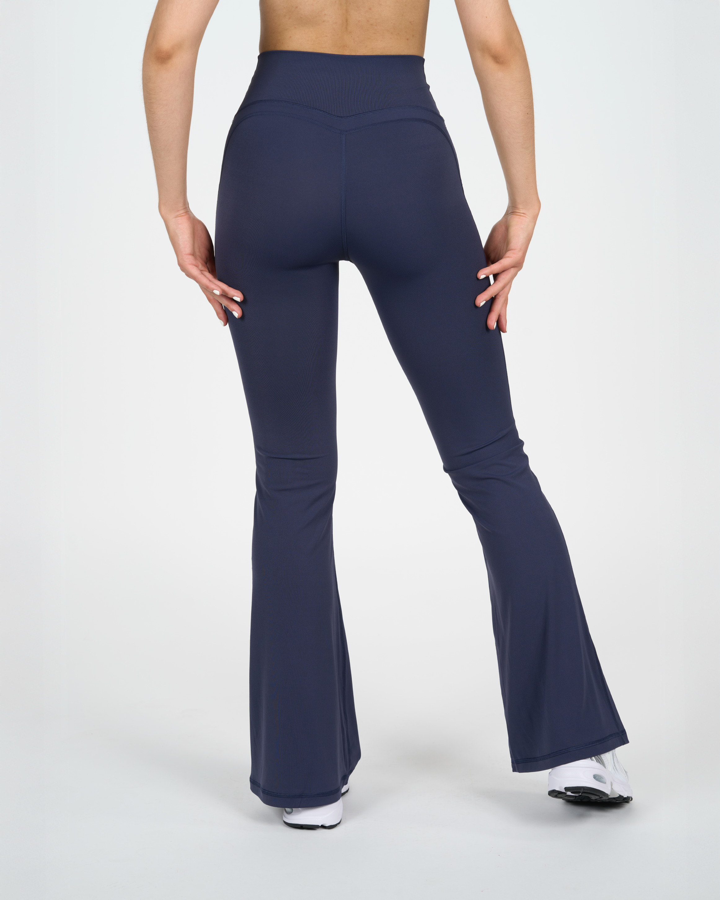 Calza Trama - Flare - Pretina Alta - Azul Marino