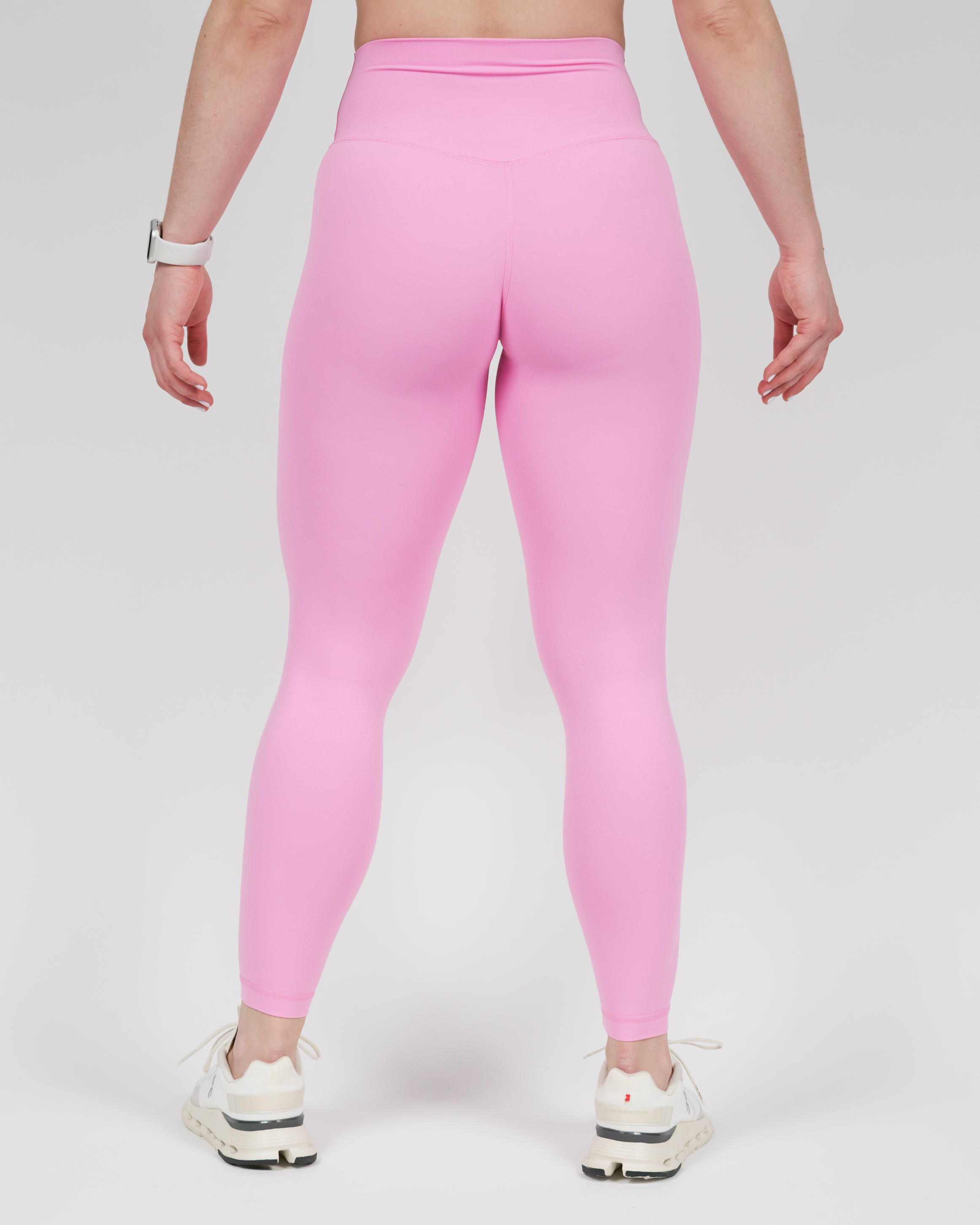 Calza Strech - 7/8 Pretina Alta - Rosado