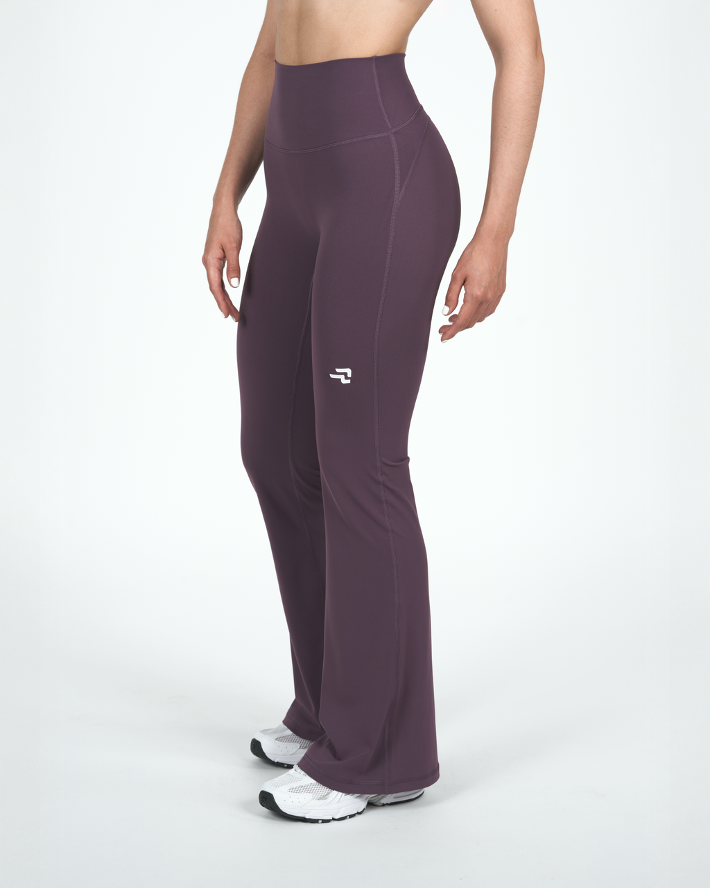 Calza Trama - Flare - Pretina Alta - Púrpura Grisáceo