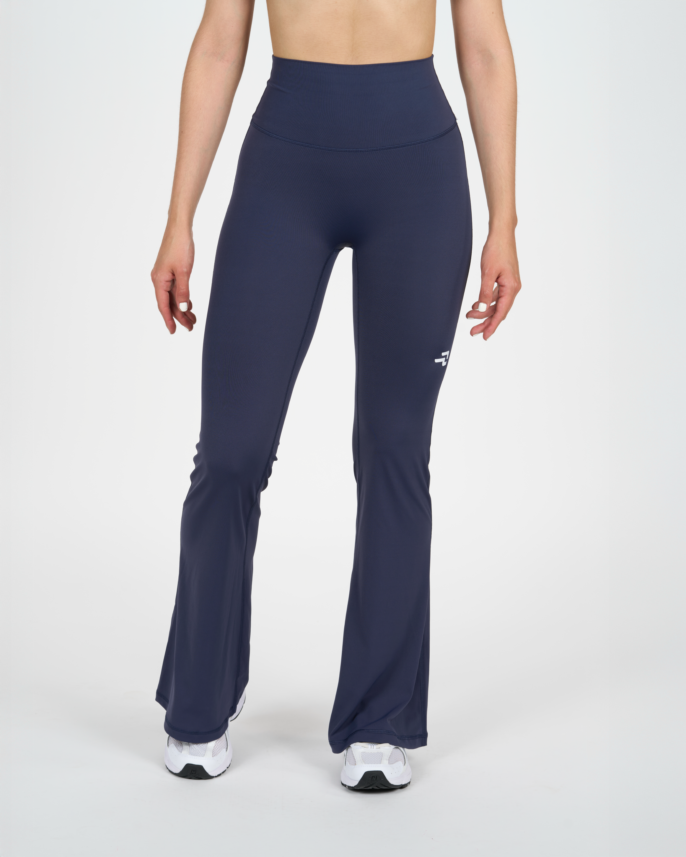 Calza Trama - Flare - Pretina Alta - Azul Marino