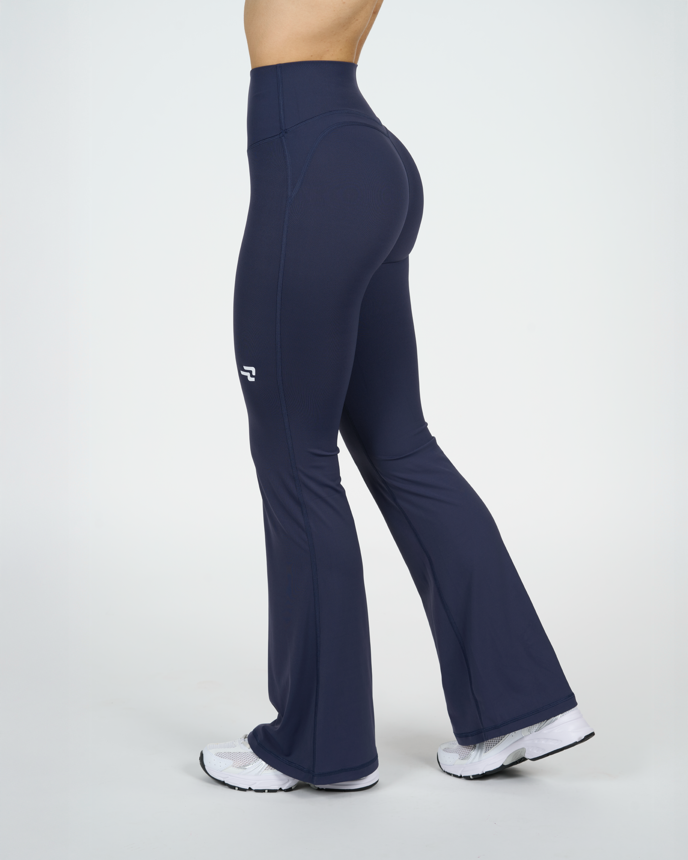 Calza Trama - Flare - Pretina Alta - Azul Marino