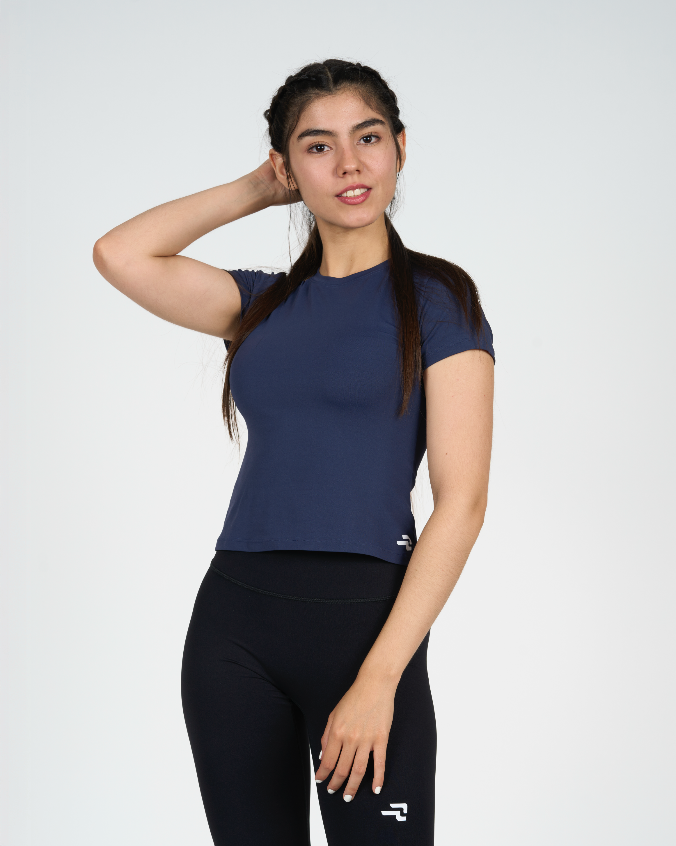 Polera Trama - Manga Corta - Azul Marino