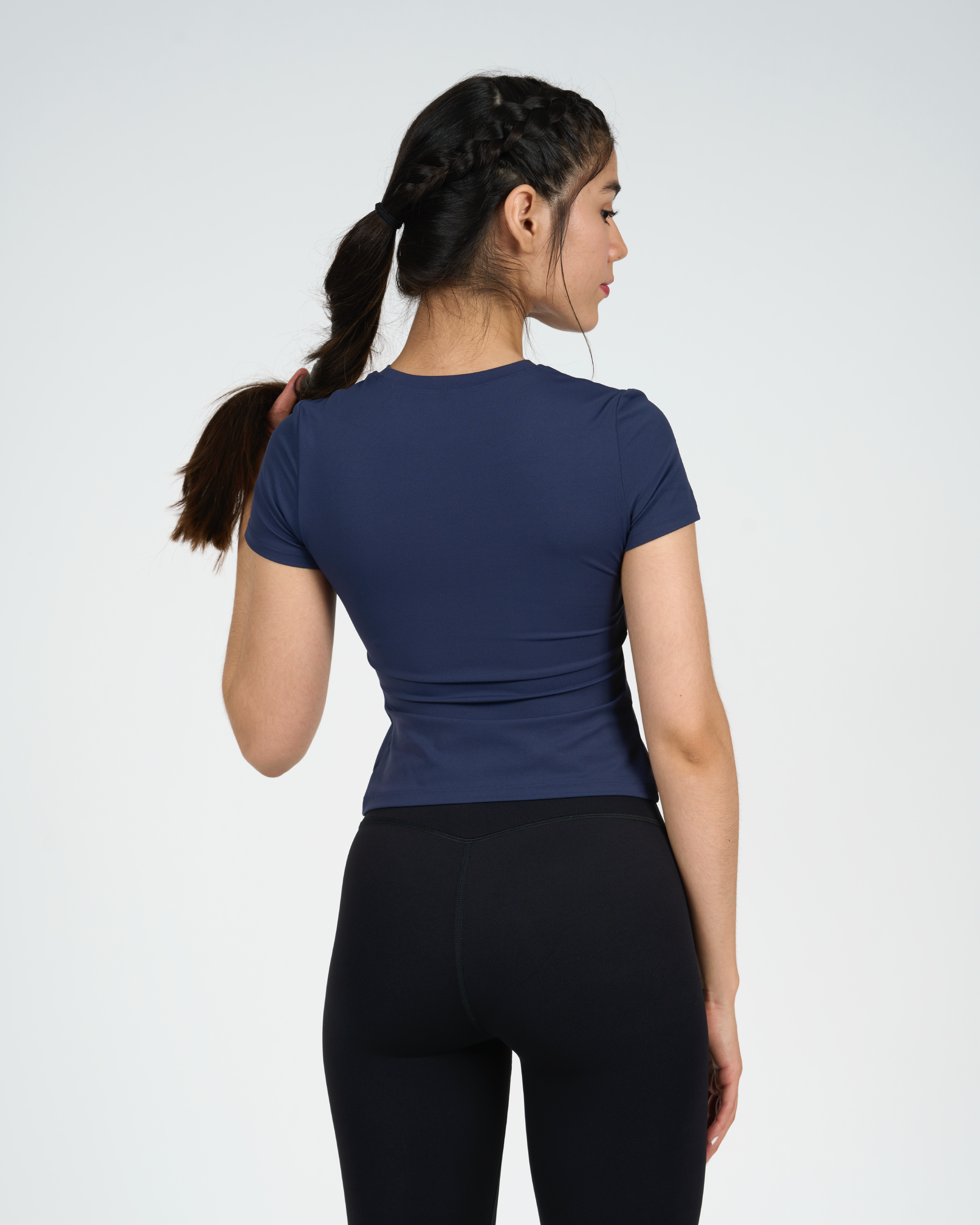 Polera Trama - Manga Corta - Azul Marino