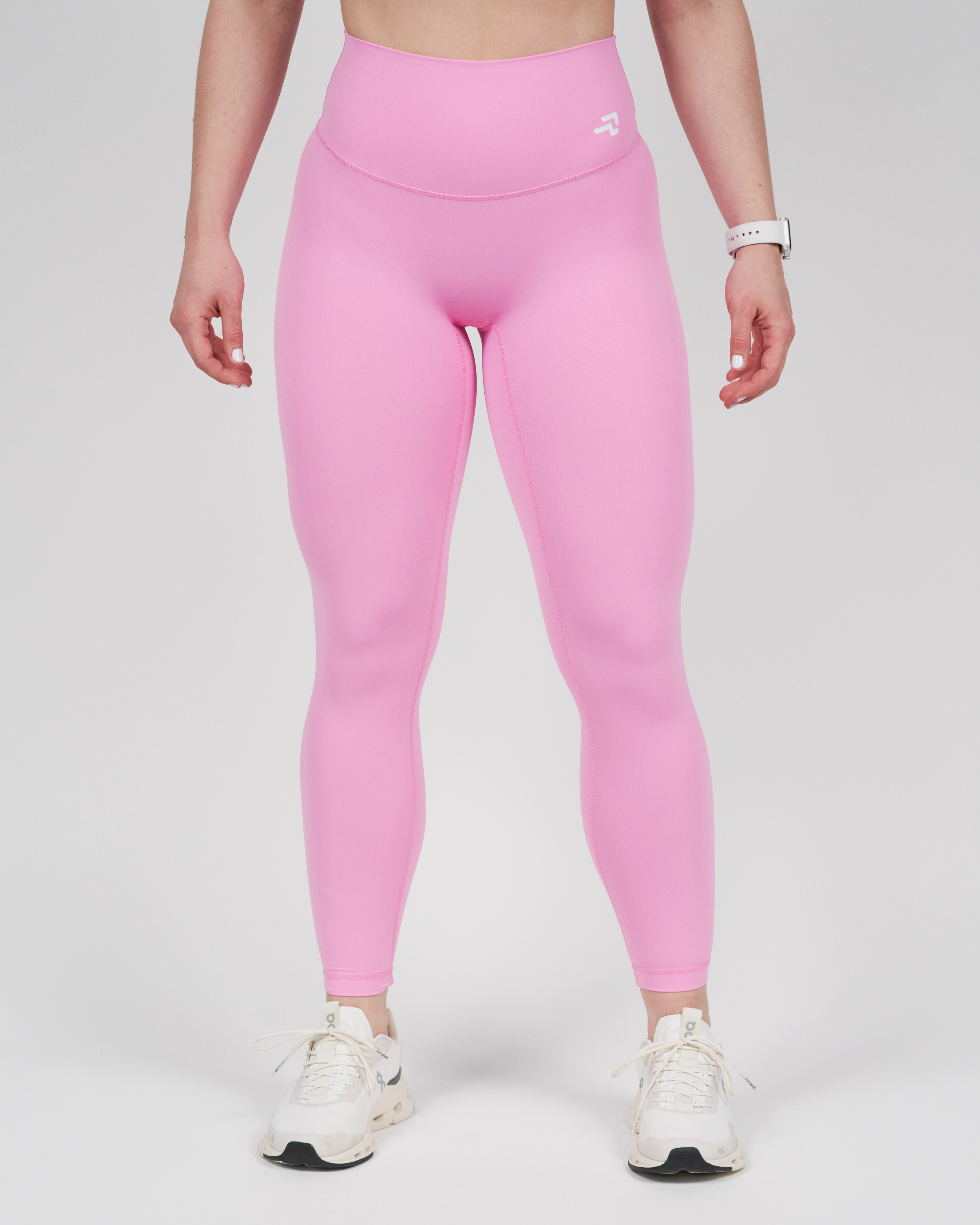 Calza Strech - 7/8 Pretina Alta - Rosado