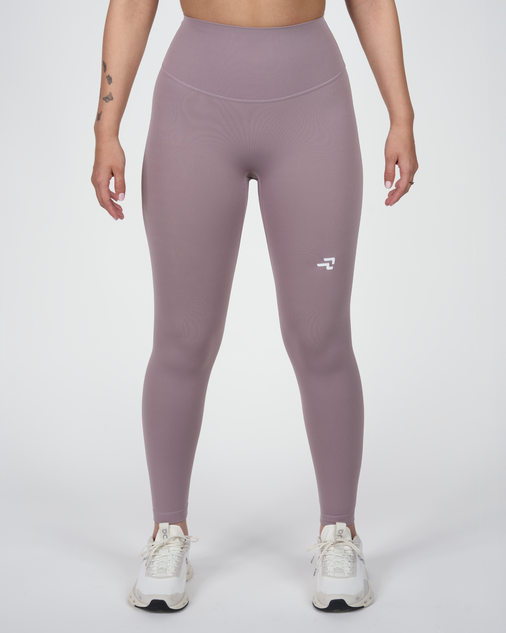 Calza Night - 7/8 Bolsillo En Pretina - Lila Grisáceo