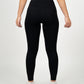 Calza Strech - 7/8 Pretina Alta - Negro