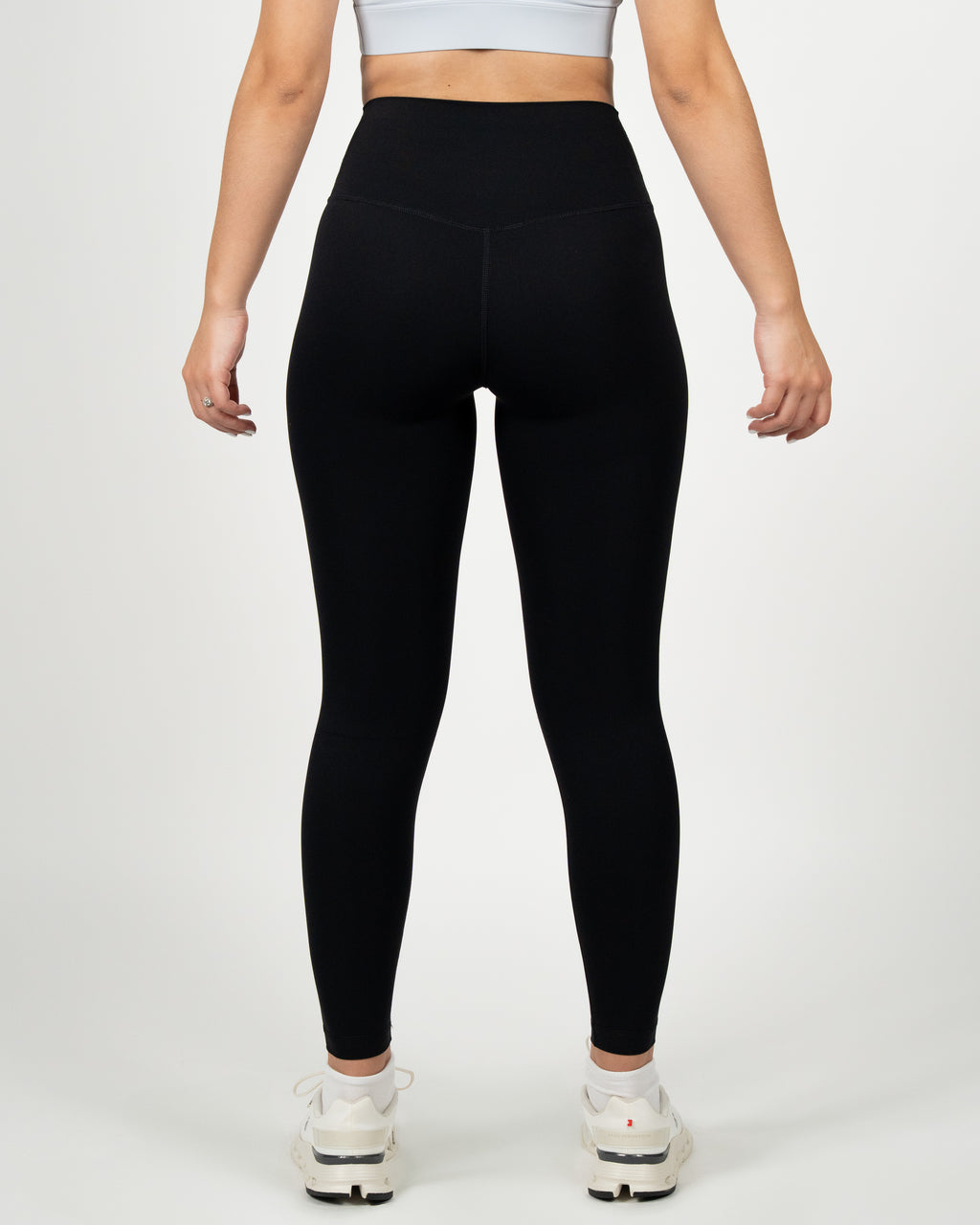Calza Strech - 7/8 Pretina Alta - Negro