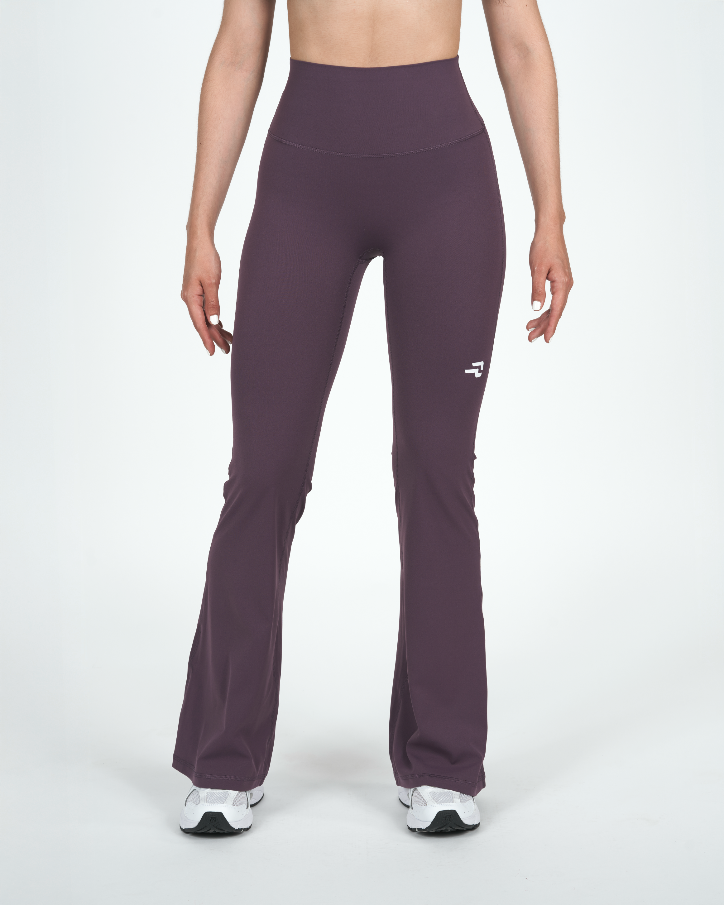 Calza Trama - Flare - Pretina Alta - Púrpura Grisáceo