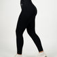 Calza Strech - 7/8 Pretina Alta - Negro