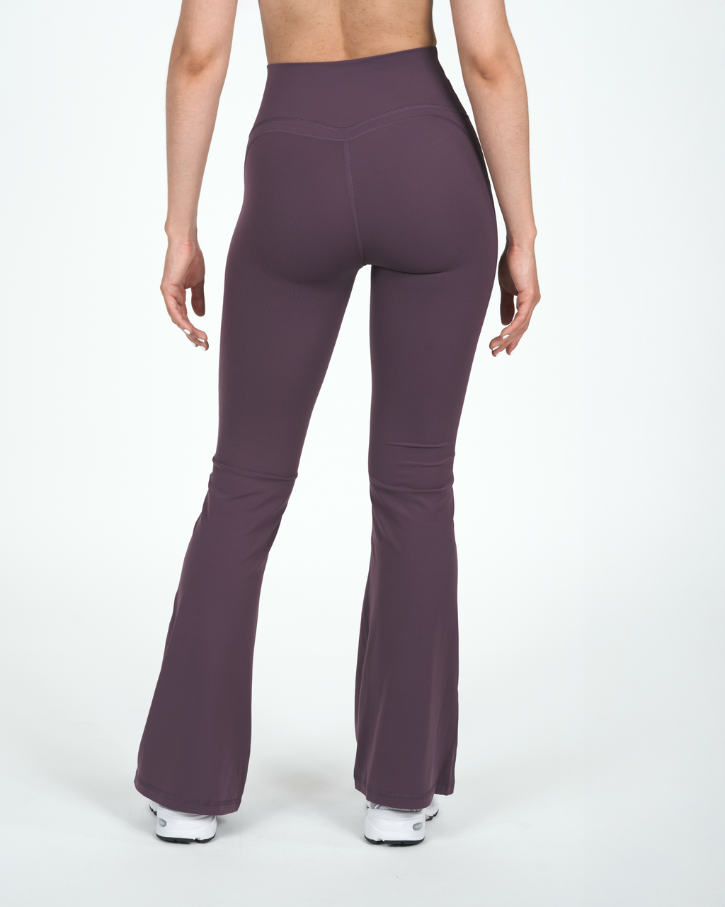 Calza Trama - Flare - Pretina Alta - Púrpura Grisáceo