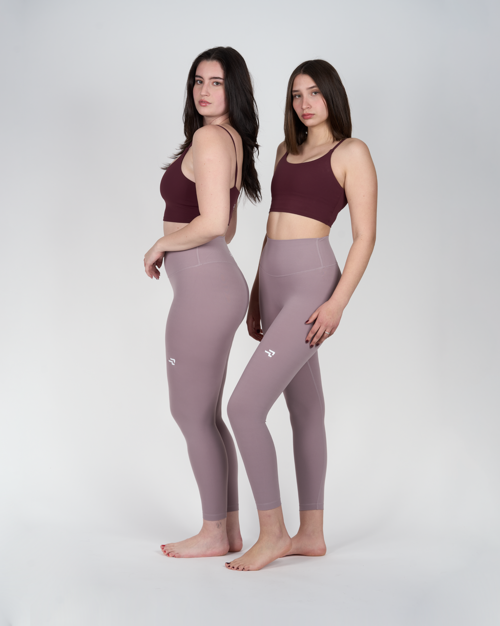 Calza Night - 7/8 Bolsillo En Pretina - Lila Grisáceo